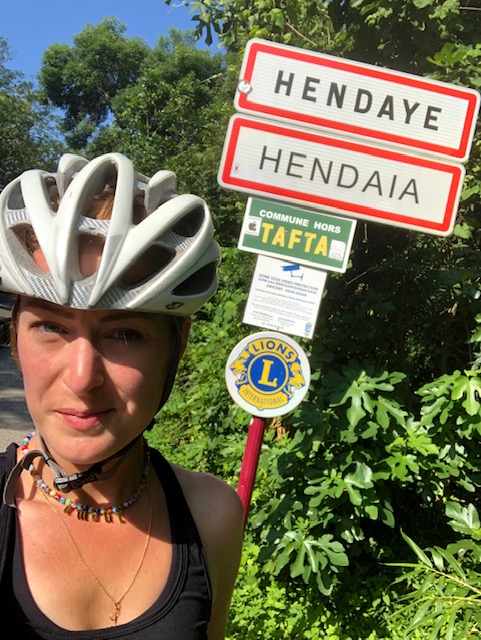 Premier jour de la vélodyssée départ Hendaye